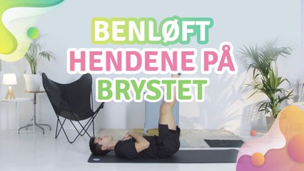 Benløft, hendene på brystet - Veien til Helse
