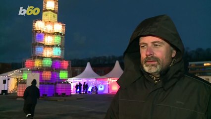 This Recycled Artwork Isn’t Even Your Traditional Plastic Christmas Tree