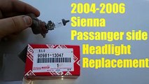 2004-2006 Sienna Passanger side Headlight Replacement