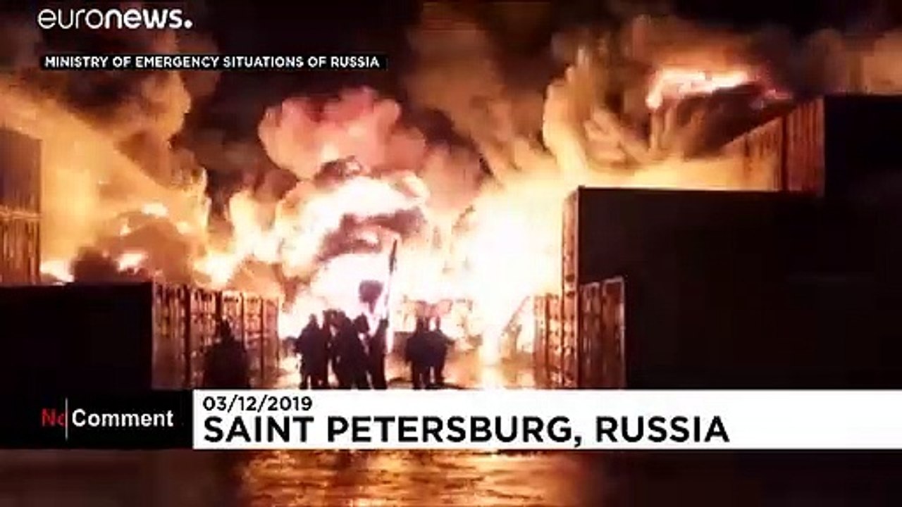 Großbrand in St. Petersburg
