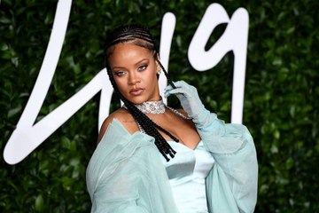 Rihanna Collects Fashion Award on Behalf of Fenty