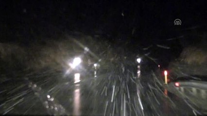 Kırklareli'nin yüksek kesimlerinde kar yağışı başladı