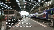 Grève du 5 décembre: la SNCF ne prévoit qu'un train sur 10