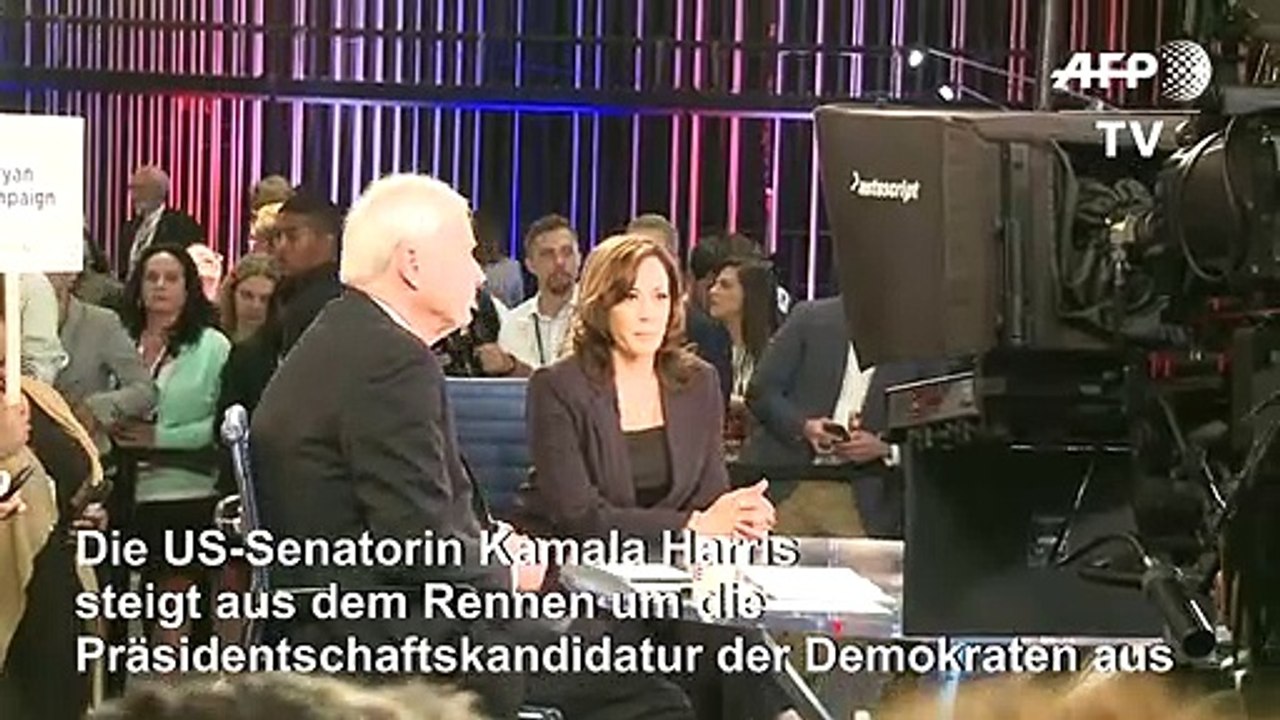 Kamala Harris steigt aus US-Präsidentschaftsrennen aus