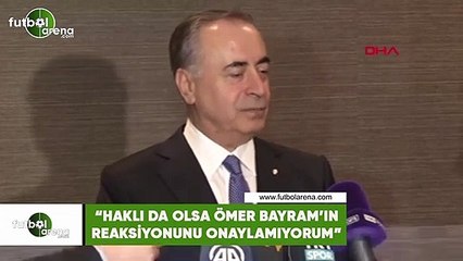 Mustafa Cengiz: "Haklı da olsa Ömer Bayram'ın reaksiyonunu onaylamıyorum"