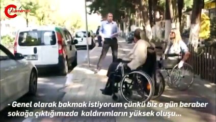 DİLEK İMAMOĞLU ENGELLİLERİN YAŞADIĞI ZORLUKLARI DENEYİMLEMEYE ÇALIŞTI