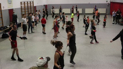 Boxe BC Fortunato échauffement