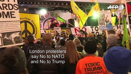 Protest in London against NATO and Trump's visit (2)