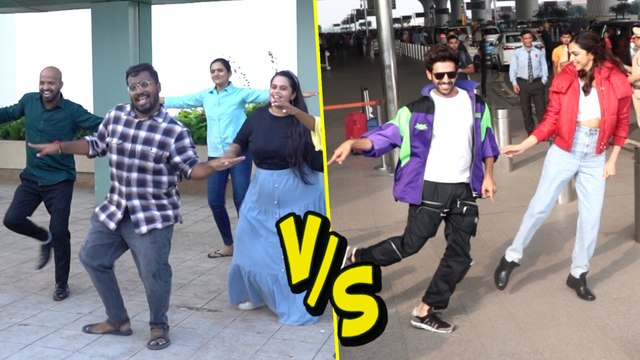 Fans VS Kartik Aaryan And Deepika Padukone | Dheeme Dheeme Song Challenge | Pati Patni Aur Woh