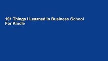 101 Things I Learned in Business School  For Kindle