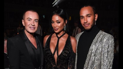 Nicole Scherzinger poses with ex Lewis Hamilton for the first time since their 2015 split