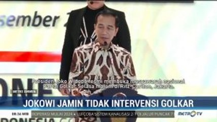 Jokowi Jamin Tak Intervensi Munas Golkar