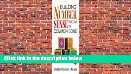 Full E-book  Building Number Sense Through the Common Core  Review