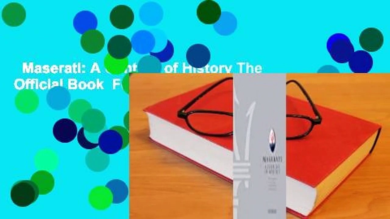 Maserati: A Century of History The Official Book  For Kindle