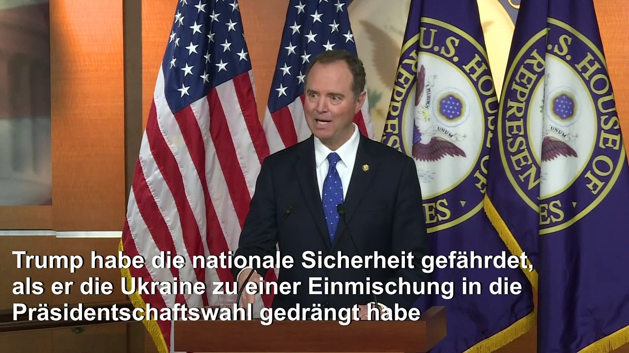 Geheimdienstausschuss sieht 'überwältigende' Beweislast gegen Trump