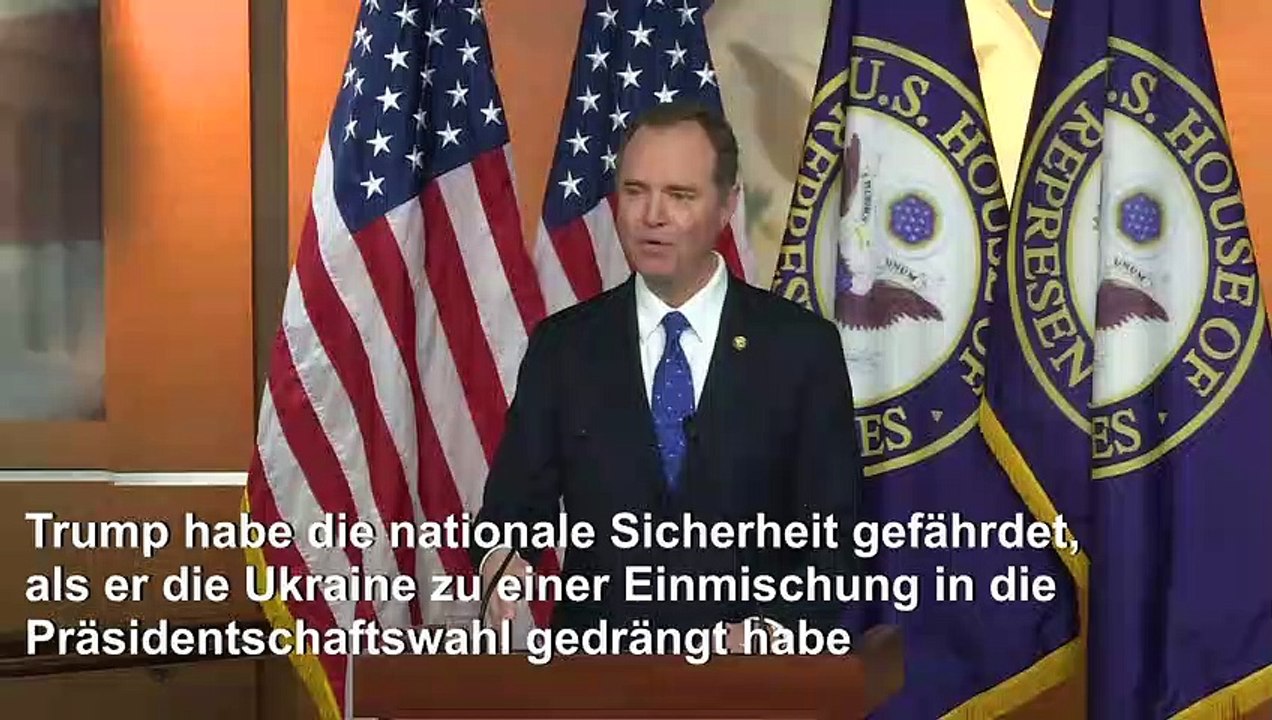 Geheimdienstausschuss sieht 'überwältigende' Beweislast gegen Trump