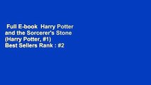 Full E-book  Harry Potter and the Sorcerer's Stone (Harry Potter, #1)  Best Sellers Rank : #2