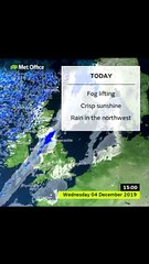Met Office weather forecast Wednesday December 4, 2019