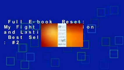 Full E-book  Reset: My Fight for Inclusion and Lasting Change  Best Sellers Rank : #2
