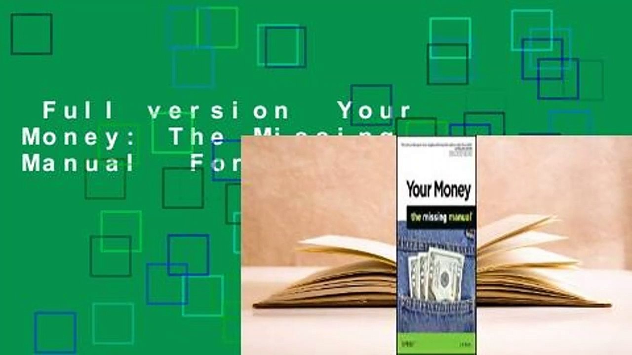 Full version  Your Money: The Missing Manual  For Kindle