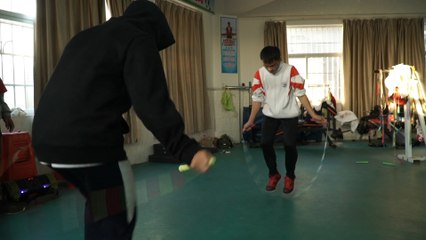 Fast-footed Chinese rope skipper breaks his own world record