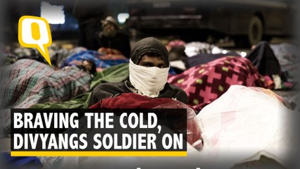 Spending A Night With Divyang Protesters in Harsh Delhi Winters