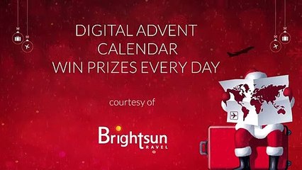 Brightsun Travel Digital Advent Calendar 2019 Offers.