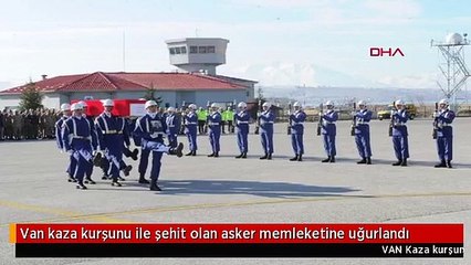 Van kaza kurşunu ile şehit olan asker memleketine uğurlandı
