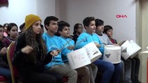 Adana ortaokul öğrencilerinden mors alfabesi kodlarıyla ritim müzik çalışması