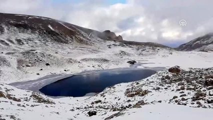 Bolkar'daki buzul göllerinin kış güzelliği büyülüyor - KONYA