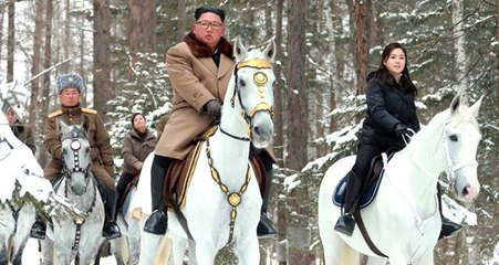 Nükleer müzakerede ABD'ye verilen süre dolarken Kuzey Kore lideri at üstünde Kutsal Dağa çıktı