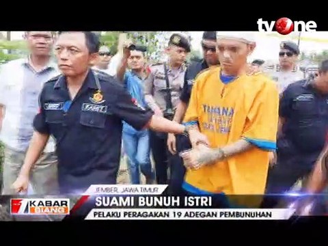 19 Adegan Suami Bunuh Istri di Jember, Tusuk Perut dan Bekap
