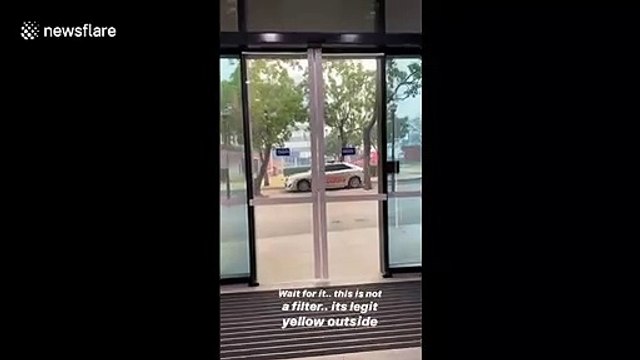 'This is not a filter': New South Wales bushfires turn sky yellow