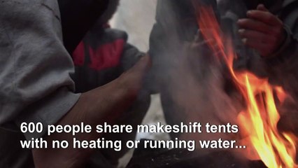 Migrants face freezing conditions at Bosnia camp