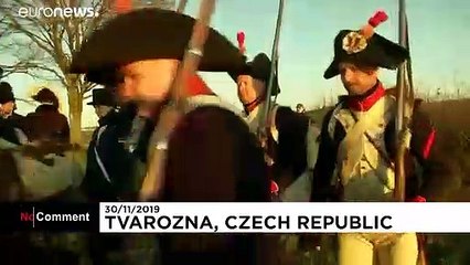 Download Video: Representan una de las batallas más famosas de Napoleón en República Checa