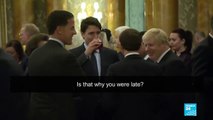 Macron, Johnson and Trudeau caught 
