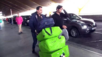 Primeras palabras de Cayetano Rivera a su llegada  a España