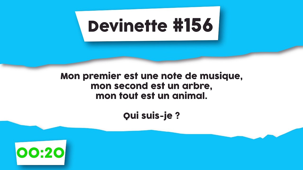 Devinette #156 : Charade
