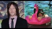 Norman Reedus couldn&#39;t be further from The Walking Dead on pink flamingo