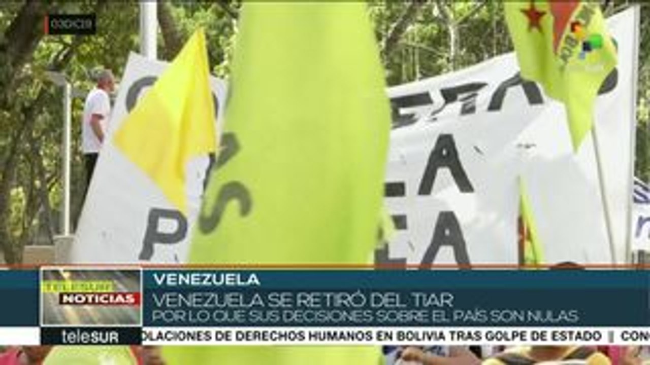 Venezuela: pueblo revolucionario se moviliza en repudio al TIAR