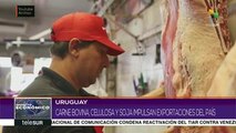 Uruguay: carne bovina y soja impulsaron economía del país en 2019