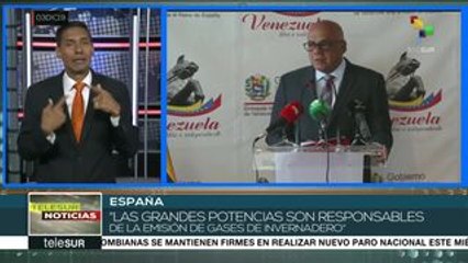 Venezuela responsabiliza a grandes potencias por el cambio climático