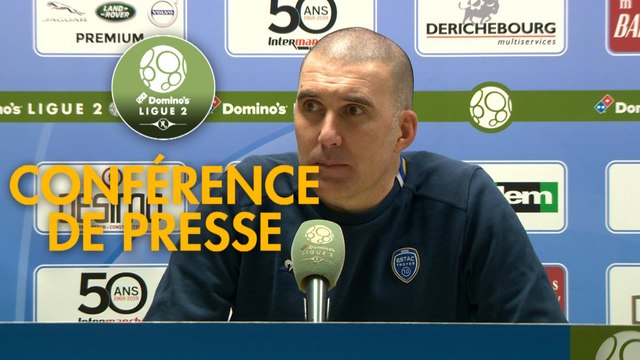 Conférence de presse ESTAC Troyes - Rodez Aveyron Football (1-0) : Laurent BATLLES (ESTAC) - Laurent PEYRELADE (RAF) - 2019/2020