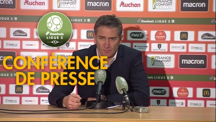 Conférence de presse RC Lens - FC Chambly (3-0) : Philippe  MONTANIER (RCL) - Bruno LUZI (FCCO) - 2019/2020