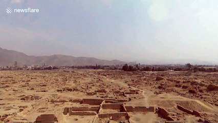 Impressive drone footage of the 'Dead City' of Cajamarquilla in Lima, Peru