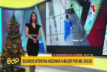 Sicario que intentó asesinar a mujer en VES: Me iban a pagar mil soles