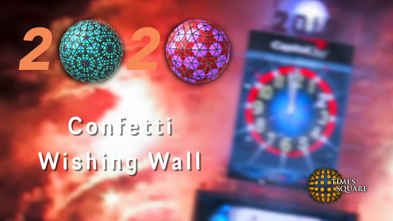 Confetti Wishing Wall Now Open in Times Square for Times Square New Year's Eve