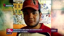 Becario de “Jóvenes Construyendo el Futuro” ingresa a La Raza por accidente