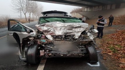 시외버스와 SUV 차량 충돌...1명 사망 / YTN