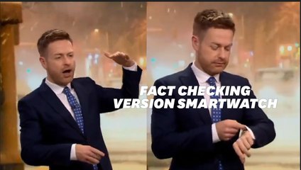 Ce présentateur météo a été contredit en direct...par sa montre